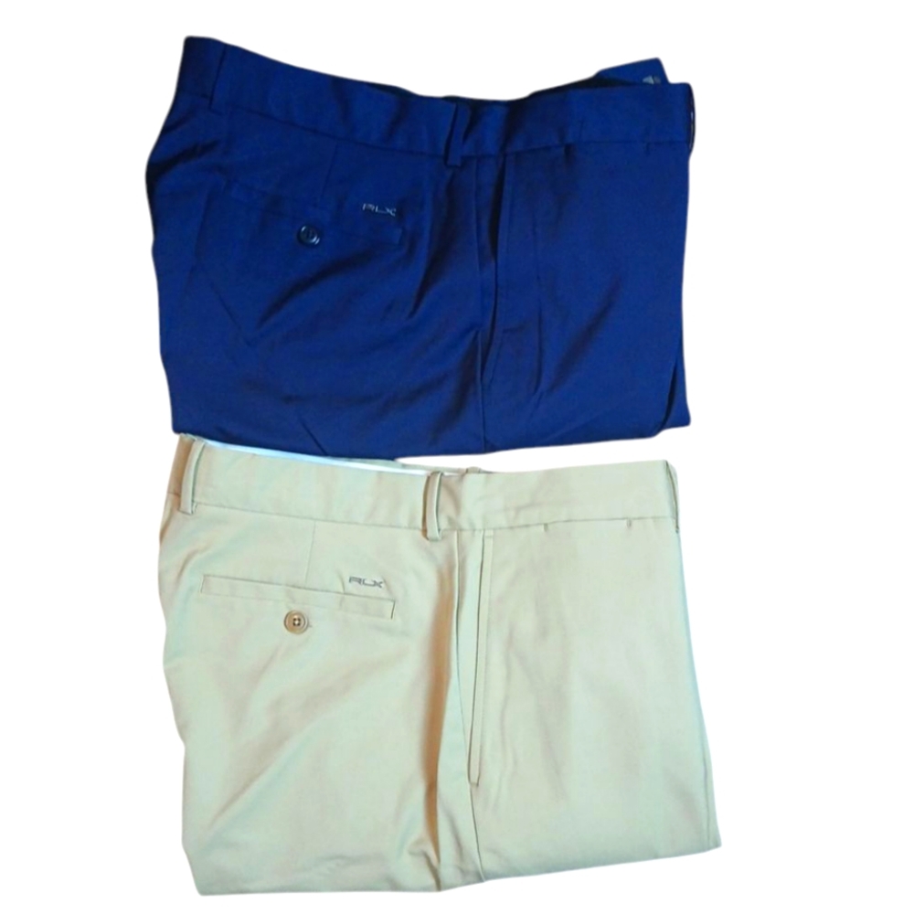 Ralph Lauren RLX Set 2 Blue/Khaki Tailored Fit Performance Short 34
